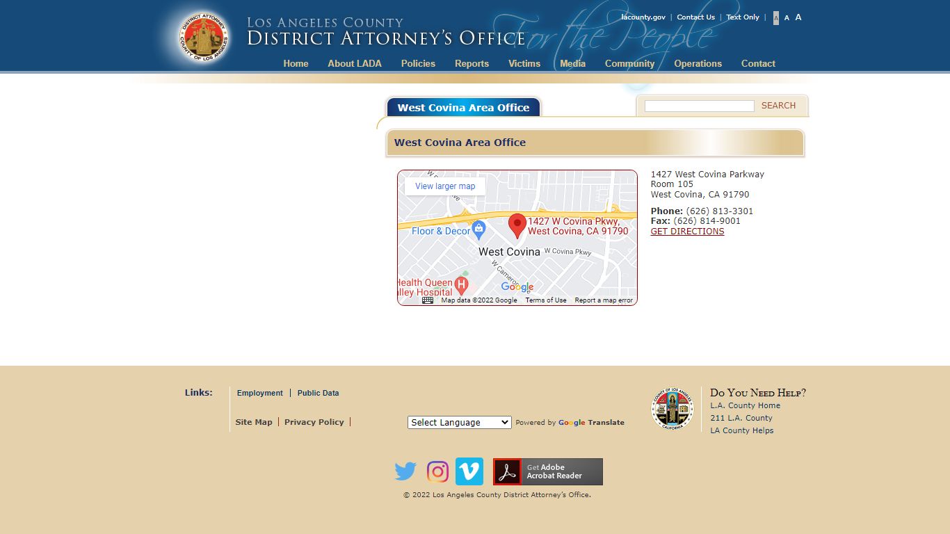 West Covina Area Office - Los Angeles County District Attorney