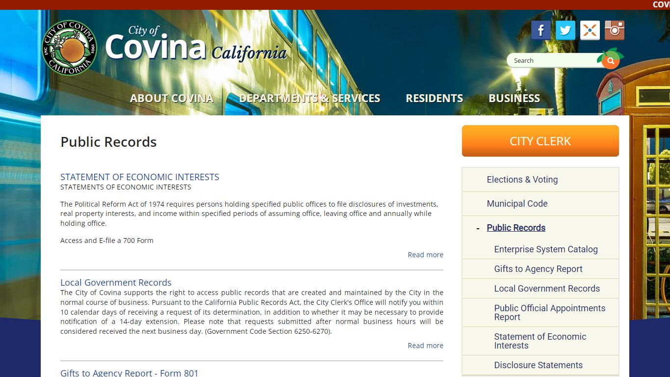 Public Records | City of Covina California